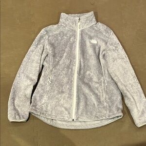 North Face Gray Fleece Jacket XL